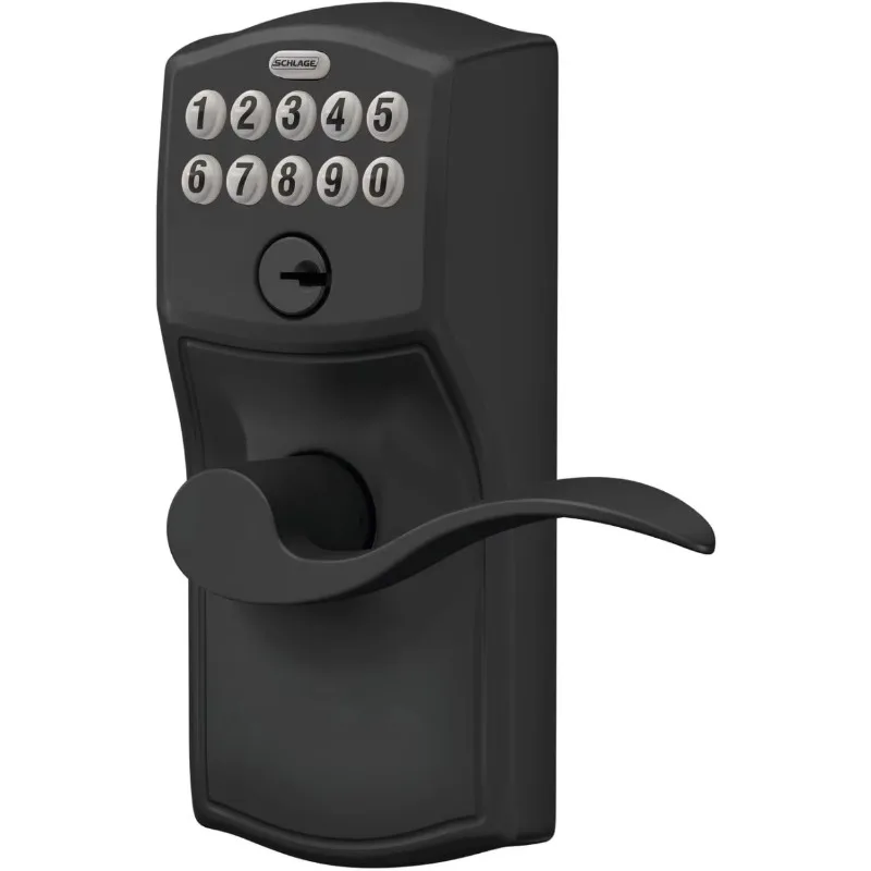 SCHLAGE FE595 CAM 622 Acc Keypad Entry with Flex Electronic Lock, Matte Black