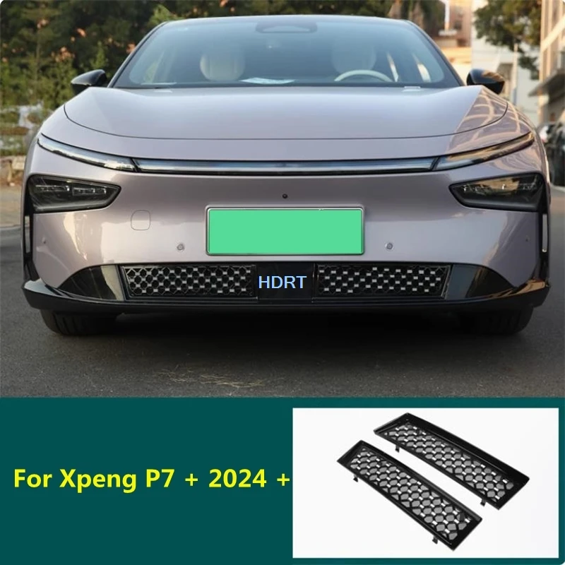 

Car Styling Front Lower Bumper Screen Anti Bug Insect Net For Xpeng P7 + 2024 + Air Intake Racing Grille Cover Auto Accessories