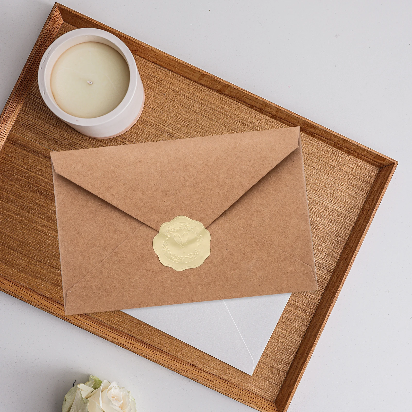 

1 set Vintage Envelope Pack Blank Invitations Wedding Stationery Compact Elegant Paper for Party Bridal Baby Shower for Cards