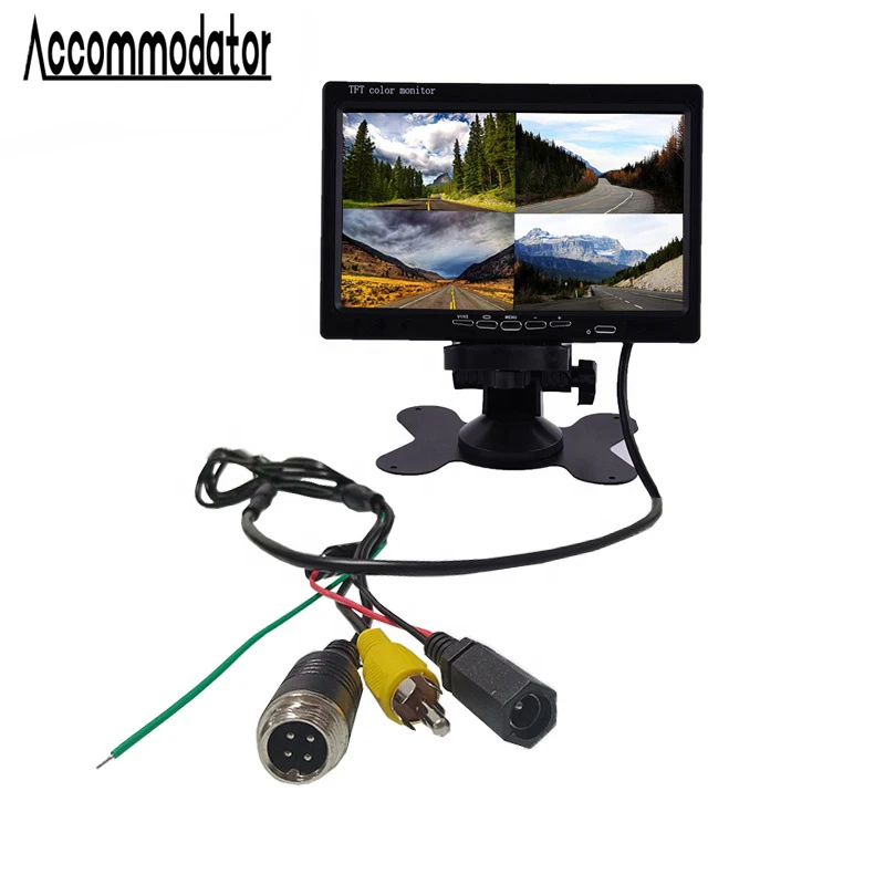 LCD 7 Inch Rearview Monitor For Bus Truck Heavy Duty Vehicle