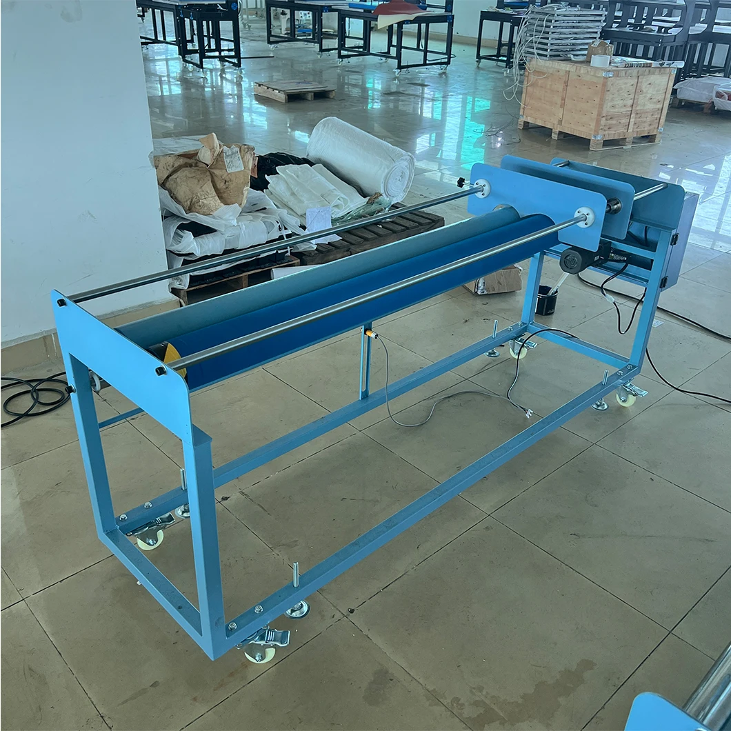 Industrial Garment Press Machine Cloth Fabric Spreading Feeder Machine