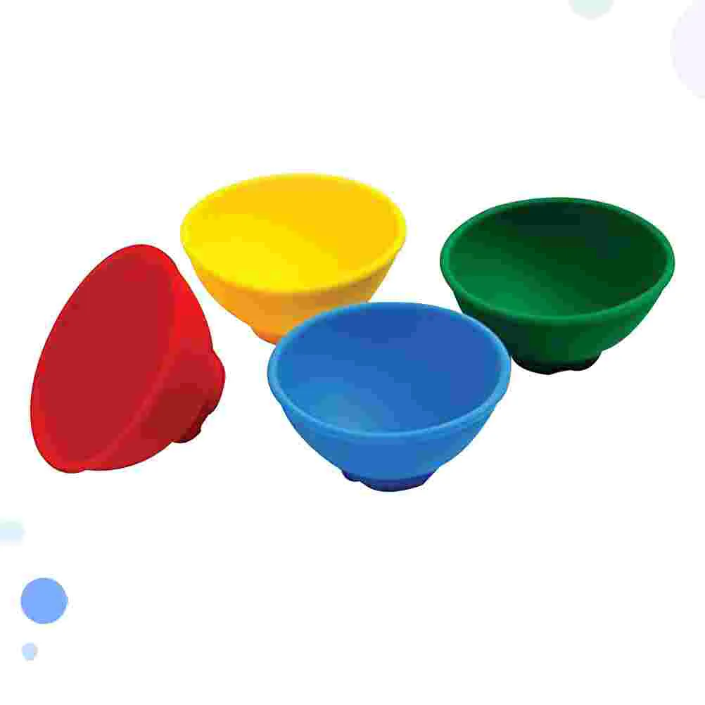 

4 Pcs Seasoning Bowl Baby Feeding Drop Resistance for Kids Silicone Bowls Tableware