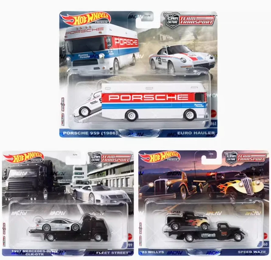 

2025 Hot Wheels Premium Car Culture Team Transport Series Gtr Ford Коллекционная модель автомобиля Коллекция детских игрушек Подарок на день рождения