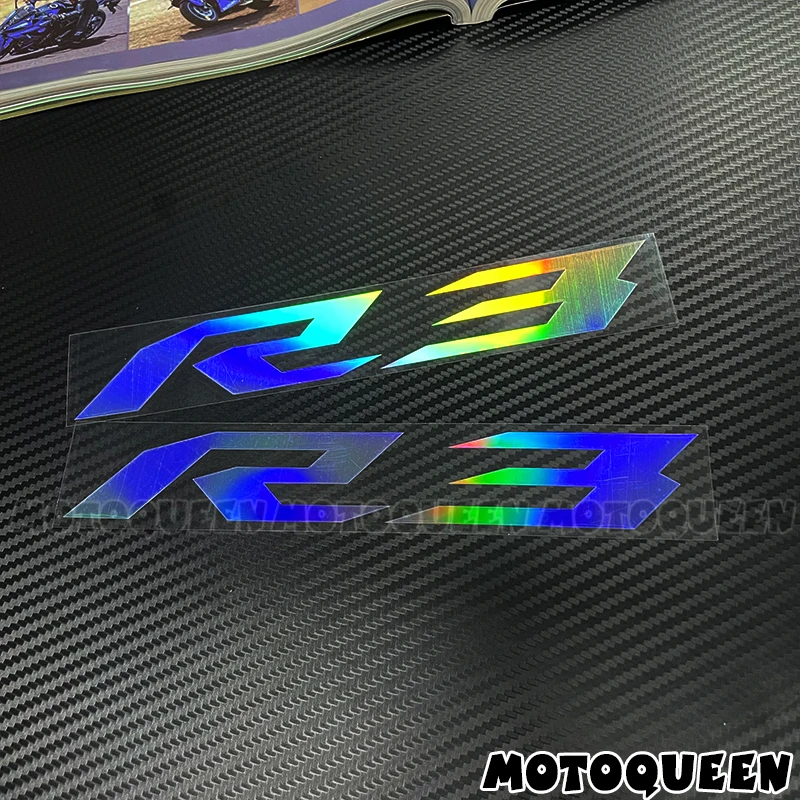 For YZF-R3 YZF R3 2X Motorcycle Body Shell Wheels Fairing Label Emblem Helmet Tank Pad Decoration Reflective Decals Stickers 4
