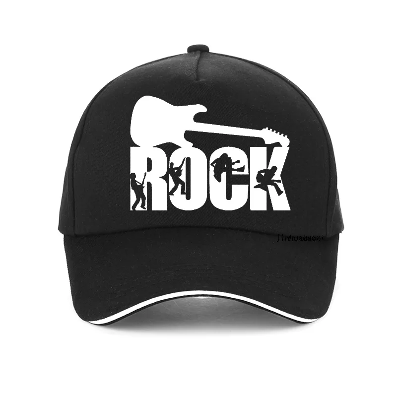 

European unisex ROCK letter baseball cap printing Guitar lover Dad hat men and women cap outdoor sun hat Snapback hats