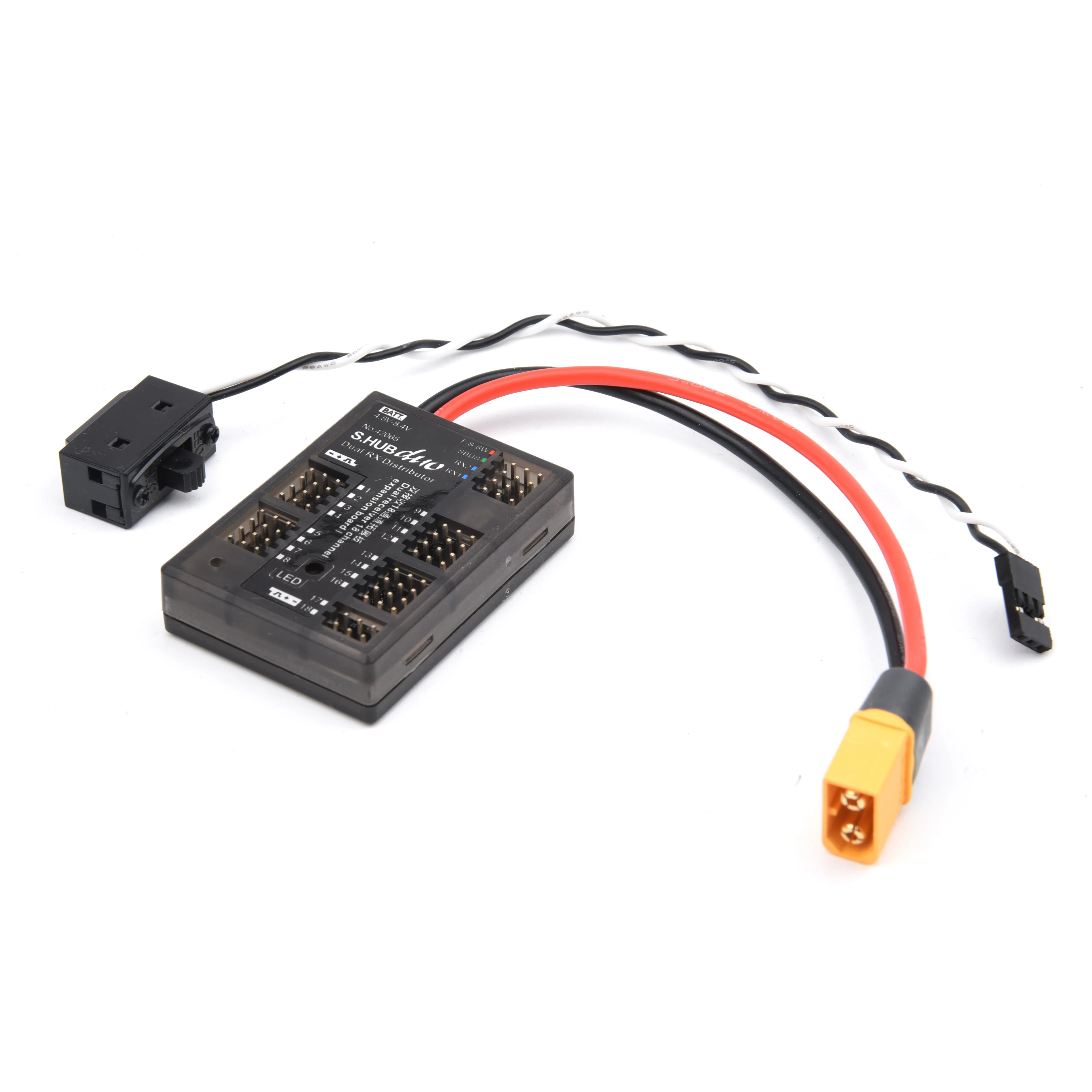 Dual receiver 18 Channel expansion board / S.HUB duo Dual RX Distributor / SBUS converts 18CH PWM Output For RC Airplane Parts
