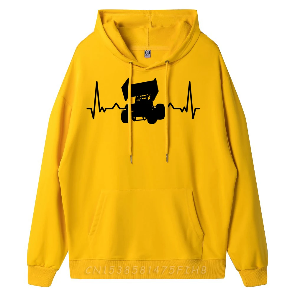 

Sprint Car Racing Heartbeat Free Shippping Clothes Man Summer Graphic Pullover Hoodies Printed On