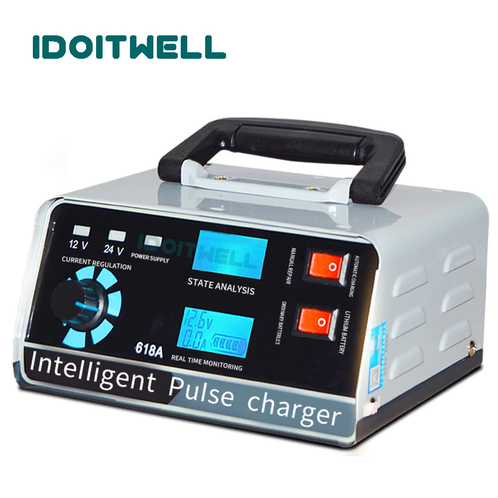 Universal Lithium Lead Acid Battery Charger 12V 24V 30A Automatic 12V 24V Battery Chargers Motorcycle Truck Car Battery Charger