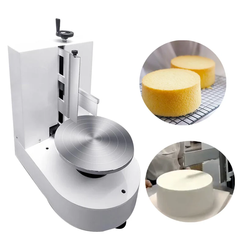 Bread Makers Bakery Equipment Birthday Cake Automatic Decorating Cream Depositor Smoother Frosting Coating Icing Spreading Machi