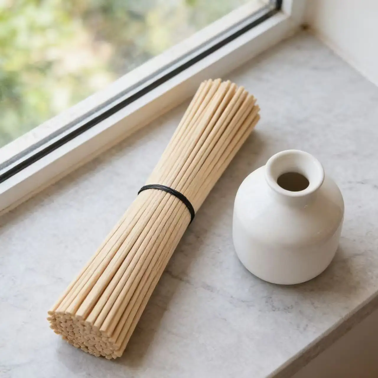 

500 шт. 4 мм x 15/23/22/25 см сменные ароматические палочки из натурального ротанга для освежителя воздуха, диффузора эфирных масел, сменные стики