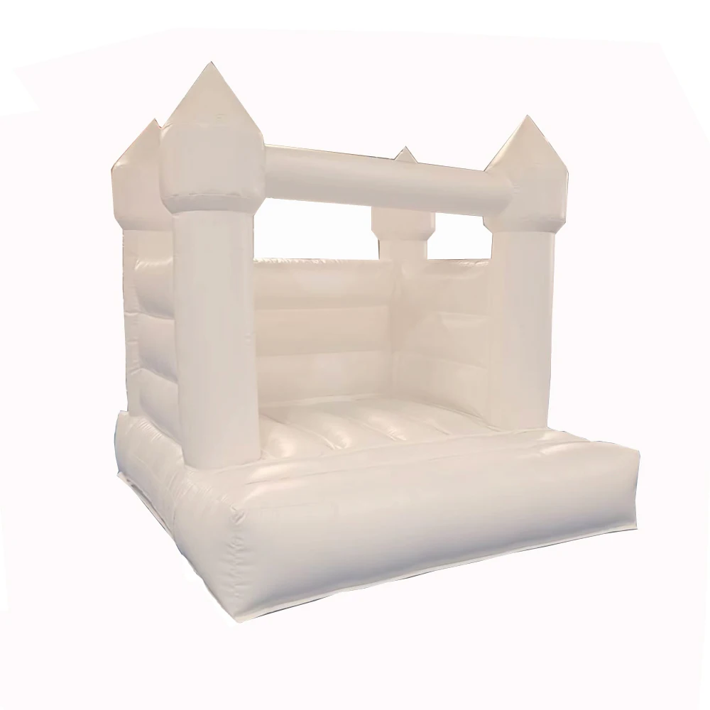 YLWCNN White Bouncer House Kid Air-Filled Garden Bouncy Castle Baby Inflatable Trampoline Kids Party Game Toys Wedding Bouncy