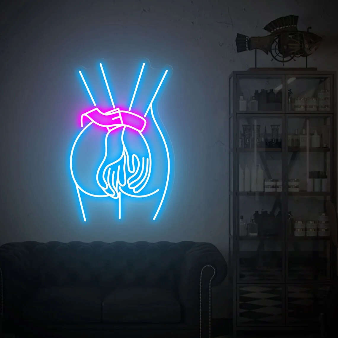 Imagem -03 - Custom Girl Body Led Neon Sign Decoração da Parede do Quarto Mulher Homem Cave Bar Presentes Personalizados