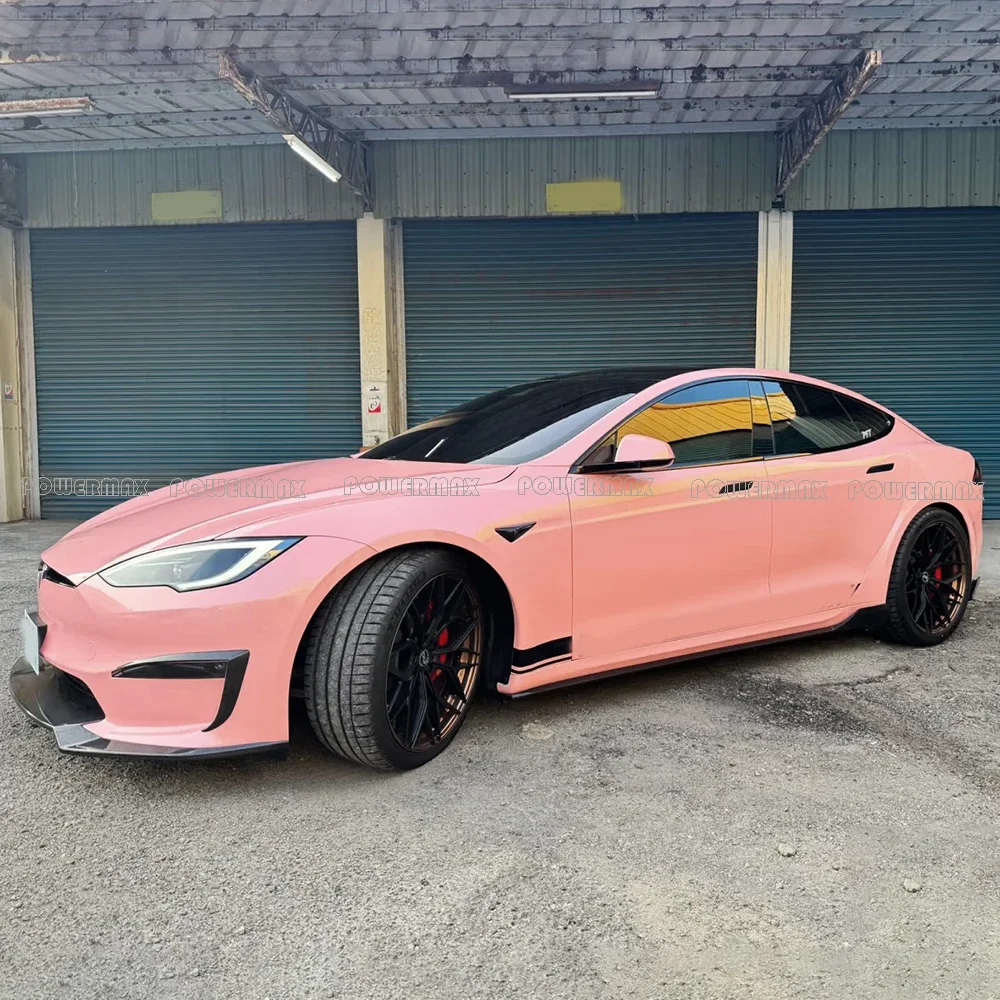 

ForCarbon Fiber RZ Style Side Skirts For Tesla Model S 2021-24 Body Kits Side Skirts