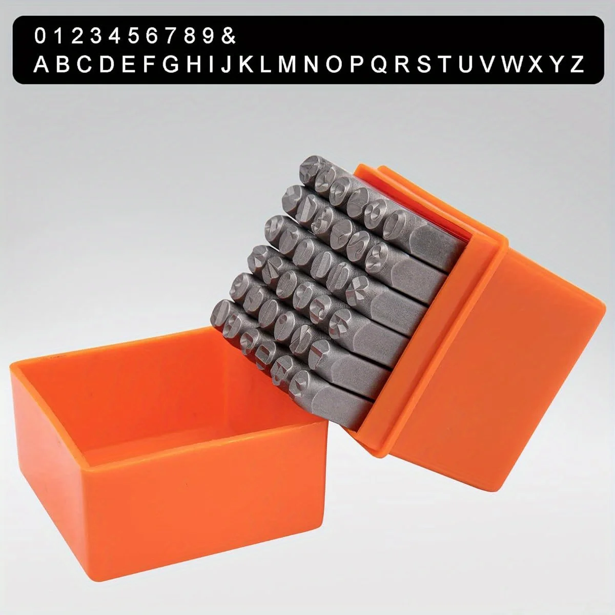 36pcs Steel Letter Number Punch Set 1/8