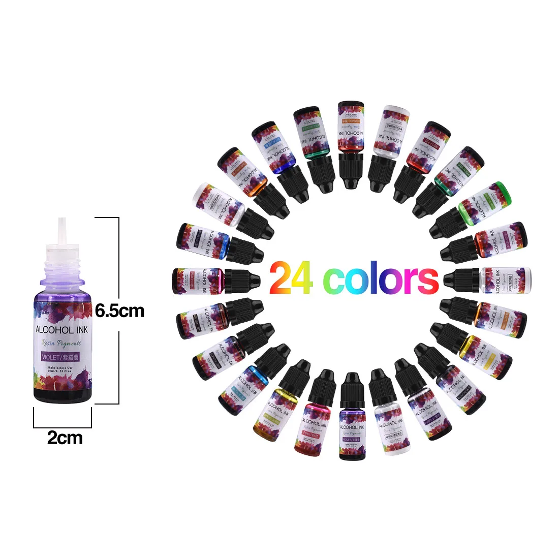 10ml/15ml Art Ink Alcohol Resin Pigments Liquid Colorant Dye Ink Diffusion For UV Epoxy Resin DIY Jewelry Making Accessories