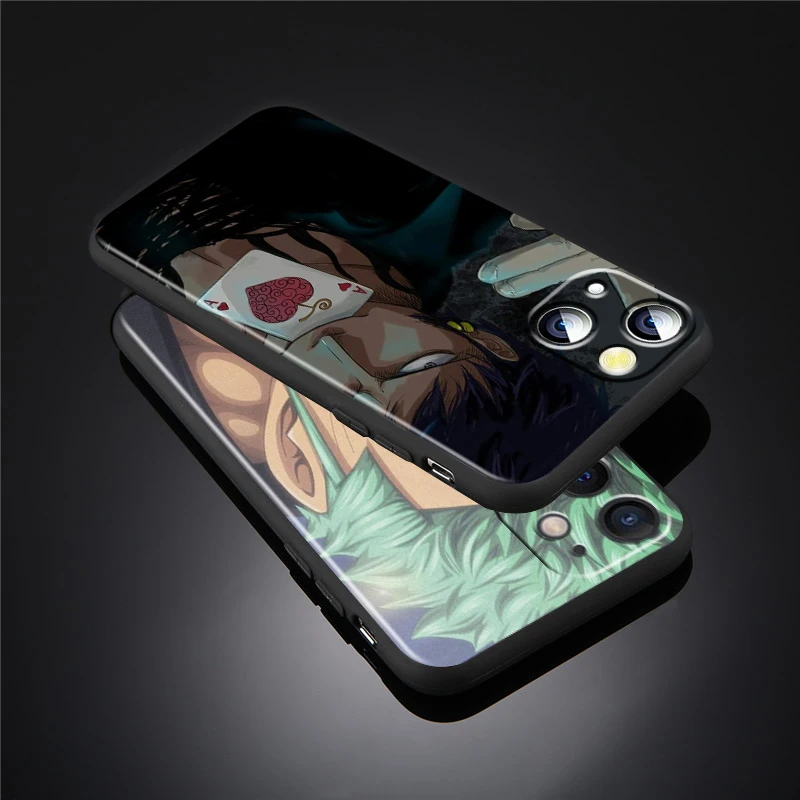 Anime O-Ones P-Pieces Cartoon For Apple iPhone 16 15 14 13 12 11 XS XR X Pro Max Plus Mini Black Cover Phone Case