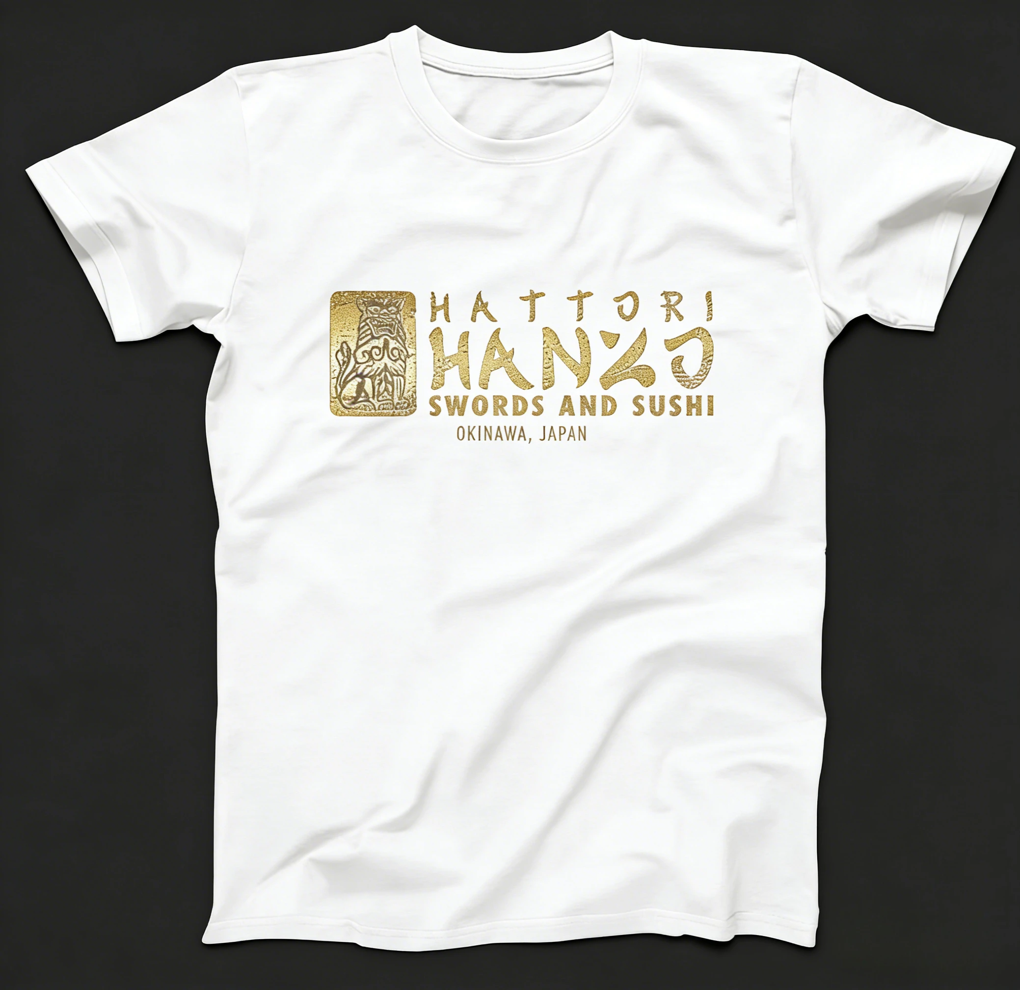 Camiseta gráfica para hombre Hattori Hanzo Masashige Kung Fu Kill Bill, diseño de samurái japonés con espadas de Hattori Hanzo Masashige