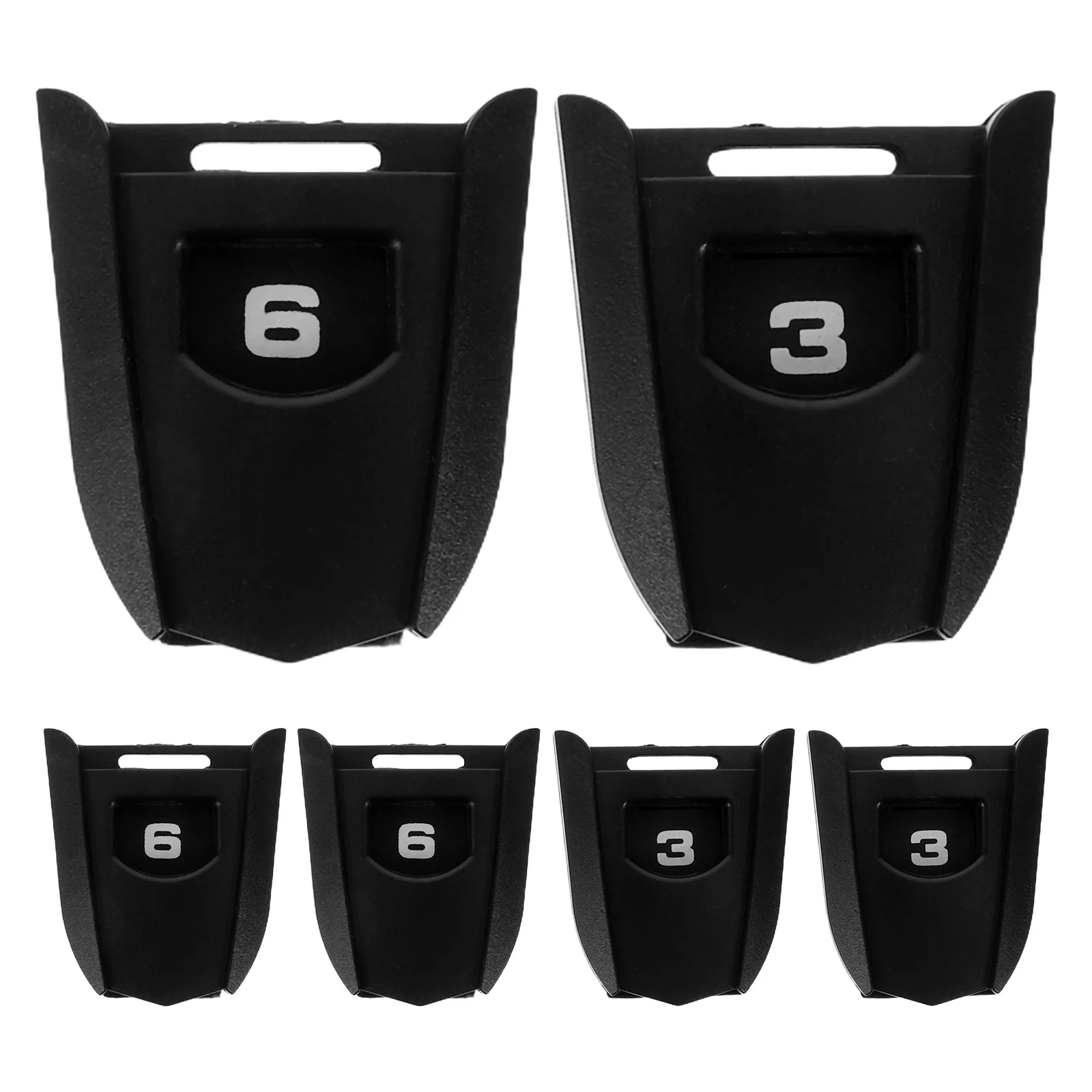 

6Pcs Golf Club Identification Tags Fashionable Head Number Signs Lightweight Longlasting Material for Putter Driver Cover Golf