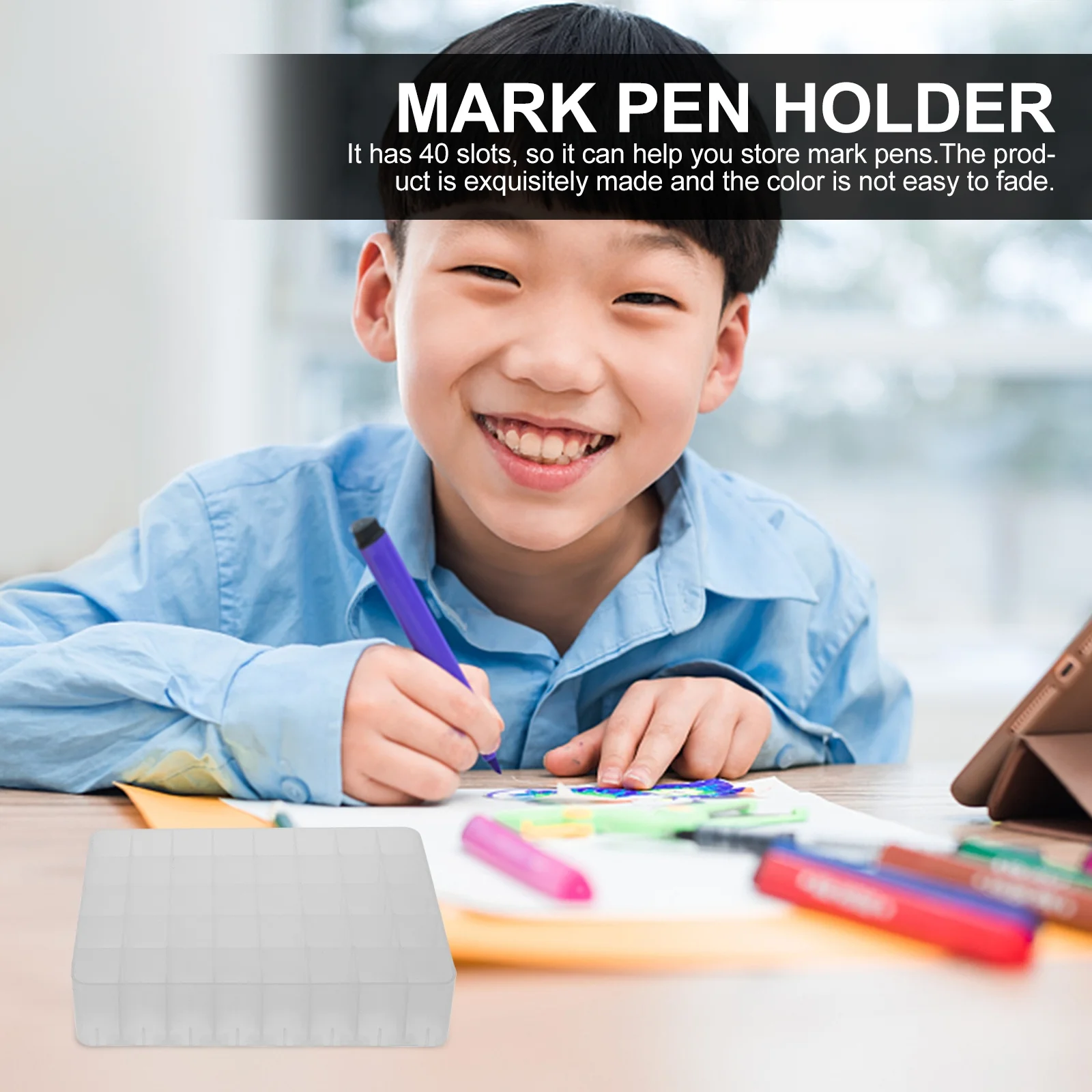 

4 Pcs Pencil Case Pens Holder for Desk Desktop Organizer Marker Caddy White Office Cup