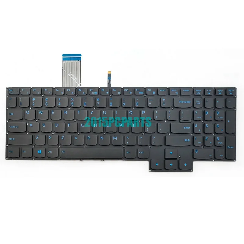 

A+New for Lenovo Legion 5 15ACH6 15ACH6A 5 15ACH6H Keyboard US Backlit BLUE Chracters