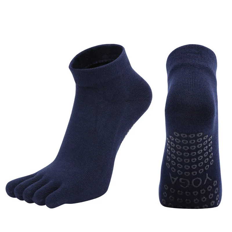 Pilates Dance Gym Yoga Socken Baumwolle Fünf-Finger rutschfeste Sportsocken Atmungsaktive, schnell trocknende, elastische Fitness-Socken – Detail 8