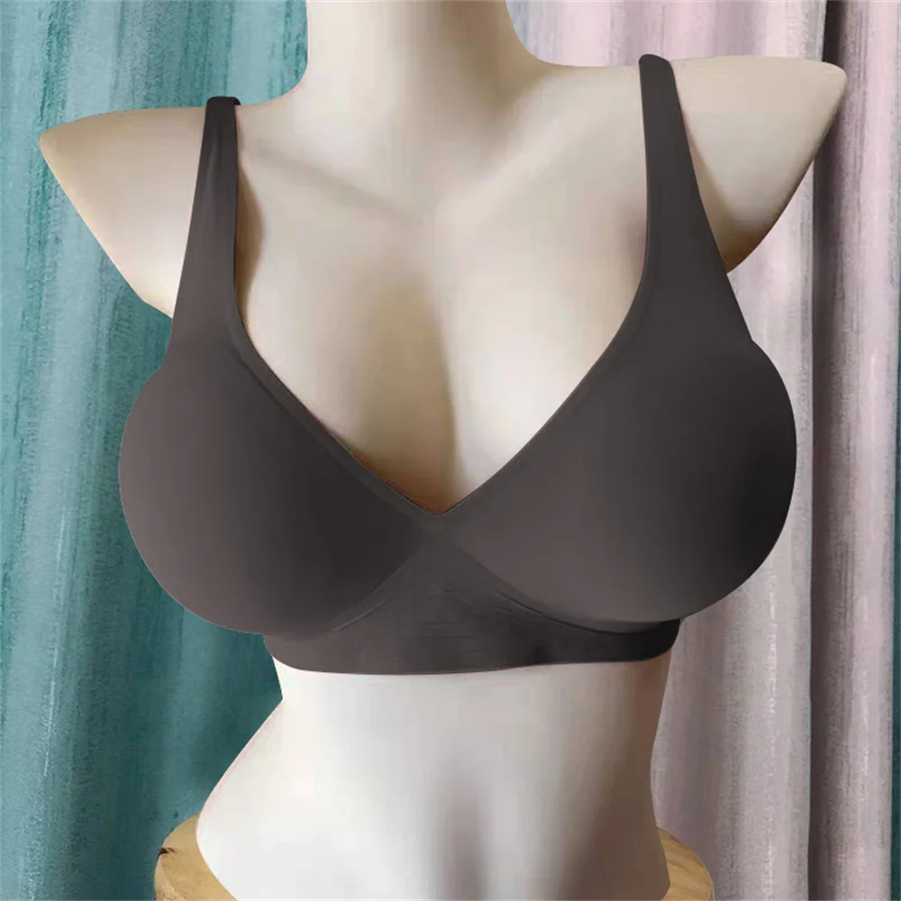 

6cm Thickened and Extra Thick Bra Flat Chest Small Chest Artifact Adjustable Steamed Bread Cup Bra Girl's Underwear Korea Bra