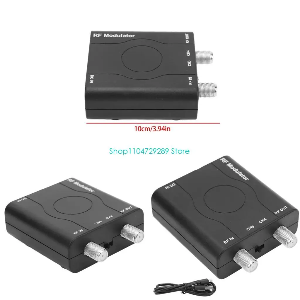 

D8KE Professional RF Modulator Coaxial Converter With 1080P PLL Lock Suitable For Home Theaters Systems 1080P Video Streaming