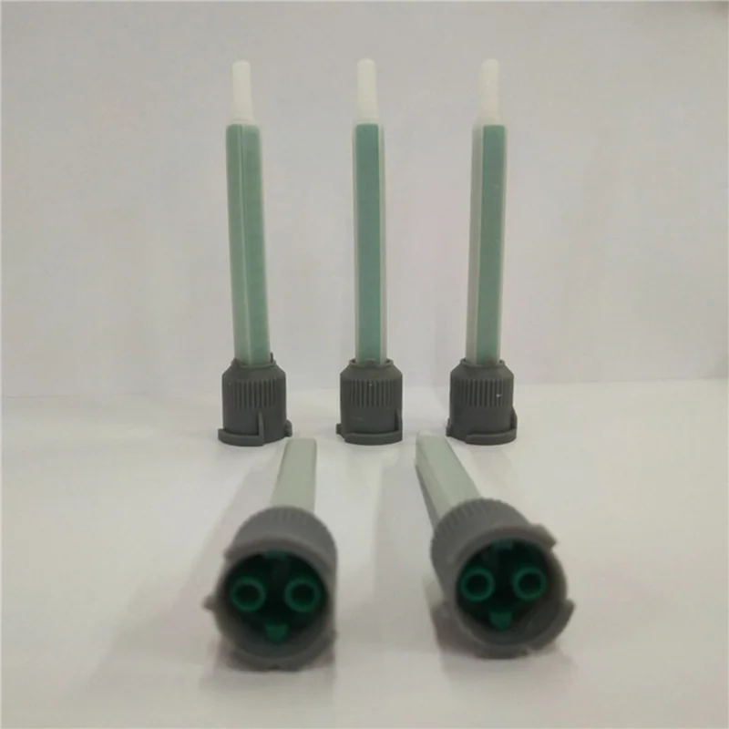 A04G-200Pcs bocal de mistura de adesivo epóxi bocal de mistura estática MB5-16 tubo de mistura (1:1 relação) para misturador de cola ab