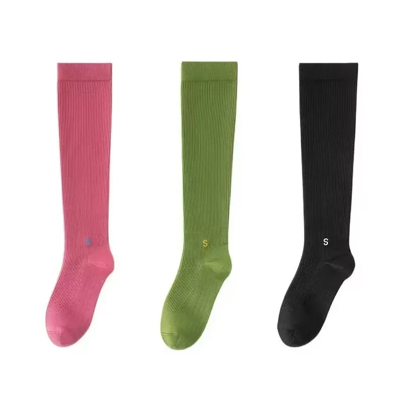 Professionelle Lauf- und Springseil-Wadenkompressionssocken für Damen, hohe Elastizität, atmungsaktiv, für alle Jahreszeiten geeignet, universelle Sportsocken – Detail 2
