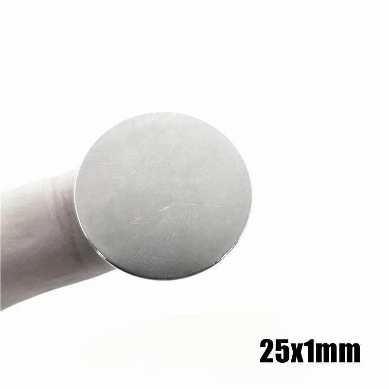 25x1 mm mm Super Strong Round Disc Shape Blocks Rare Earth Neodymium Magnets Fridge Crafts For Acoustic Field Electronics 25*1mm