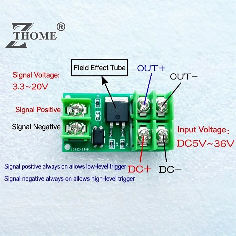 MOSFET Switch Control Board Pulse Trigger DC Control High Efficiency For DIY Industrial Circuit Projects