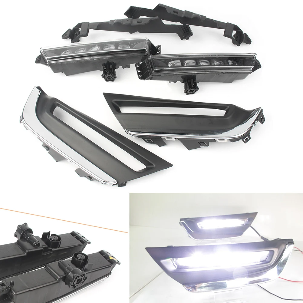 5 LED High Power DRL Daytime Running Light Lamp Fit for Honda CRV CR-V 2017-2018