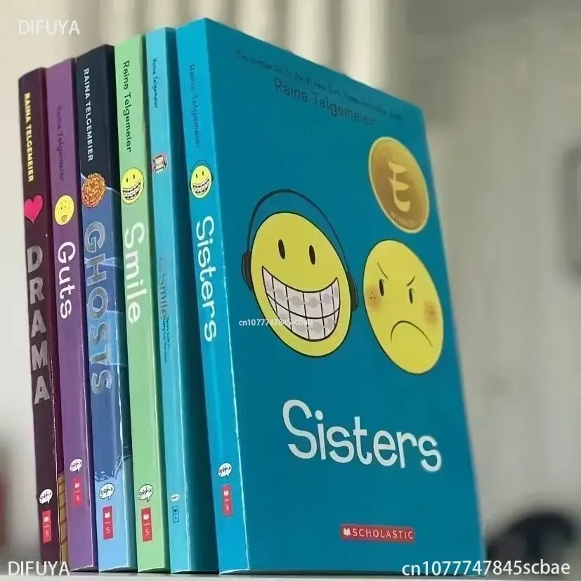 

Raina Telgemeier English Smiling Children'S Full Color Graphic Novel, Children's Mood Picture Book