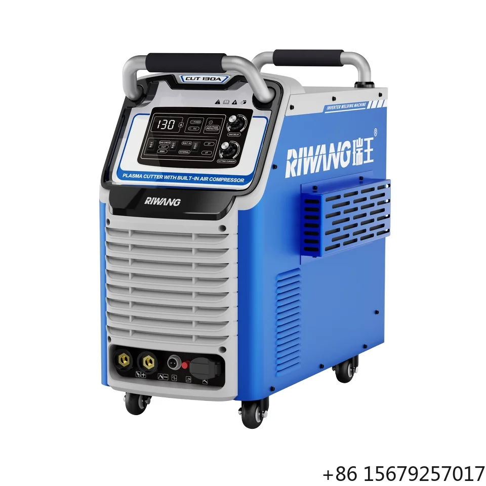 CUT130A Portable CNC Plasma Cutter Machine with Built-in Air Compressor for Welding Steel & Aluminum Easy to Use