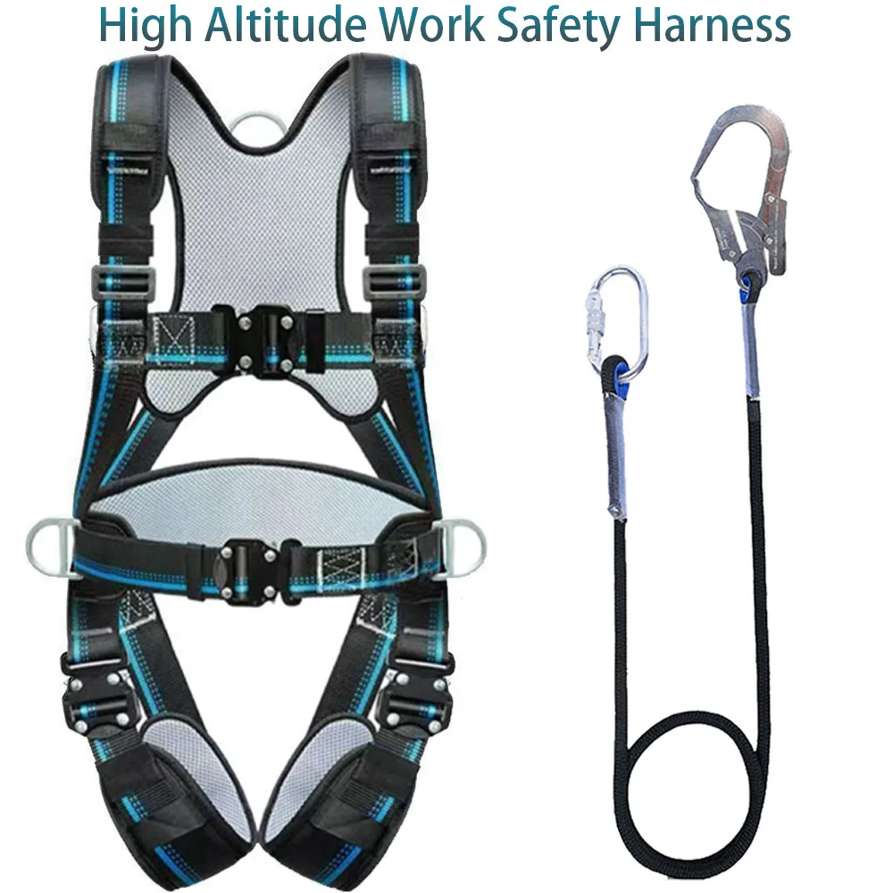 High Altitude Work Safety Harness Full Body Safety Belt Outdoor Training Mountaineering Construction Rescue Protective Equipment
