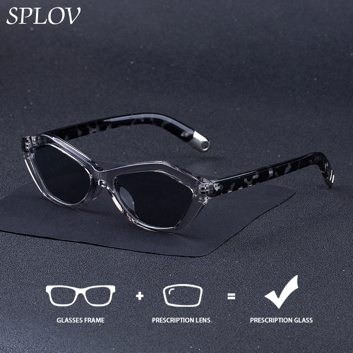 

Очки SPLOV по рецепту, профессиональные индивидуальные поляризационные прогрессивные мультифокальные линзы с защитой от синего света для женщин, солнцезащитные очки