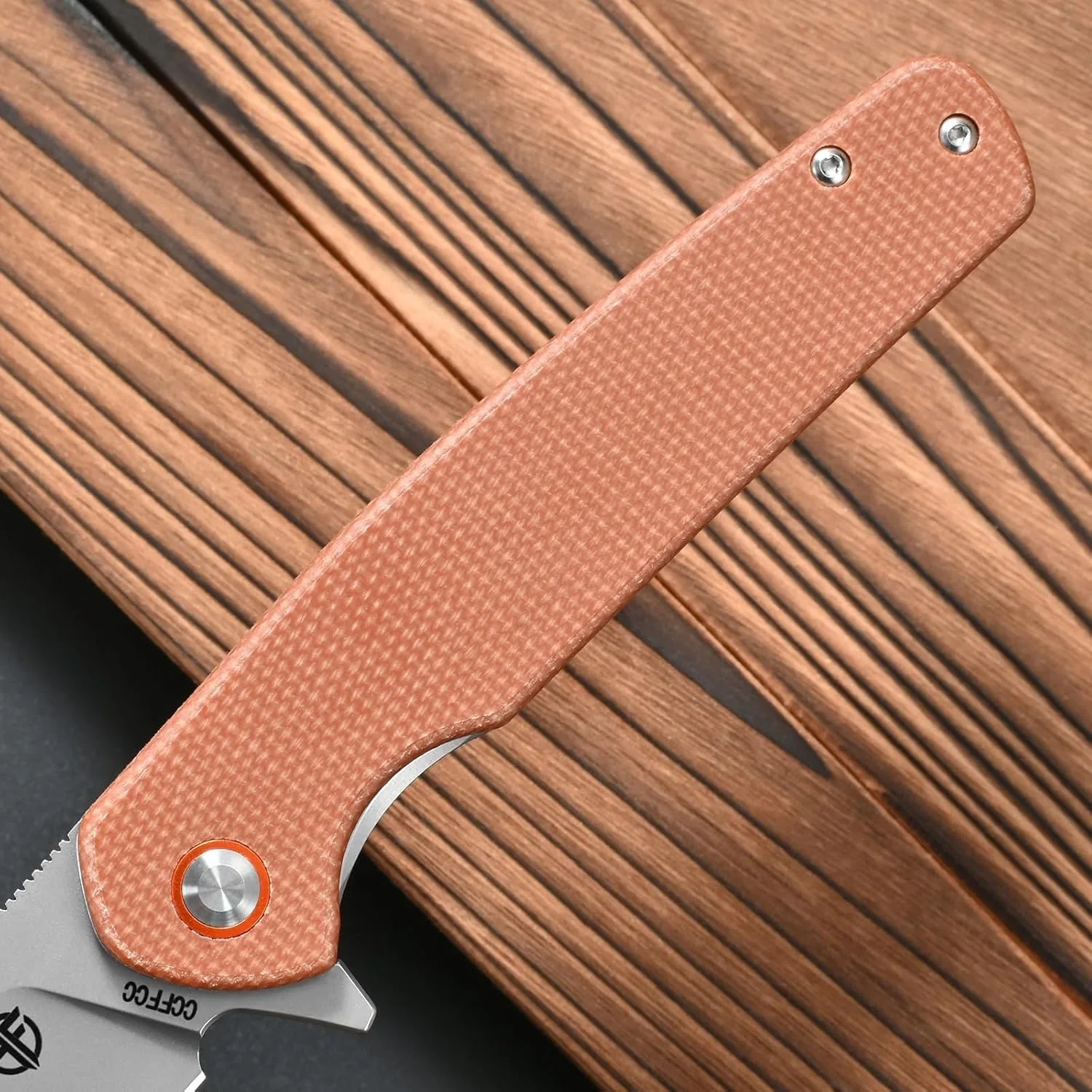 FF1 มีดพับ,K110 ใบมีดเหล็ก Micarta Handle EDC เครื่องมือมีดสําหรับ Outdoor Camping เดินป่าการล่าสัตว์ตกปลา