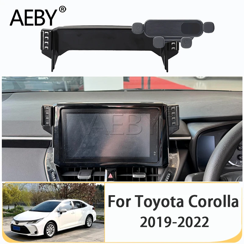 

Автомобильный держатель мобильного телефона для Toyota Corolla 2019 ~ 2022 E210, 8/9 дюймов, GPS, фиксированный кронштейн, навигационная подставка, специальные автомобильные аксессуары