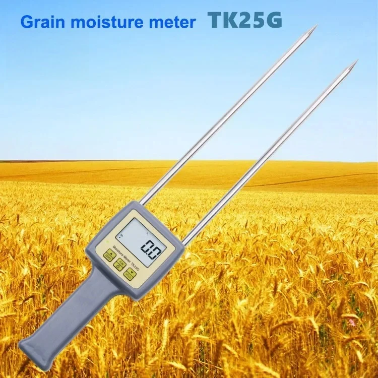 TK25G Portable Rapid Grain Moisture Tester Digital Quick Humidity Detection Instrument For Wheat Corn Rice Crop Storage Testing