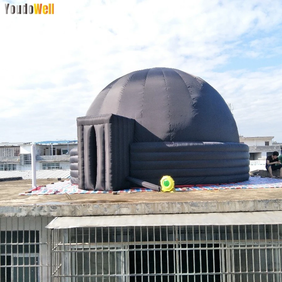 Tente de planétarium gonflable noire renforcée pour enfants, diamètre intérieur de 5m, nature, école, éducation scientifique, offre spéciale