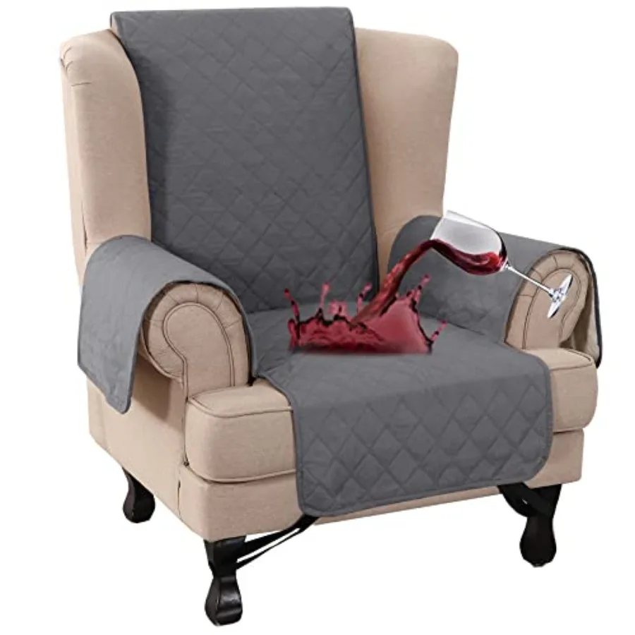 

Wingback Chair Slipcover 1 Pcs Waterproof Wing Chair Cover Washable Armchair Cover Stretch Furniture Protector for Living Room