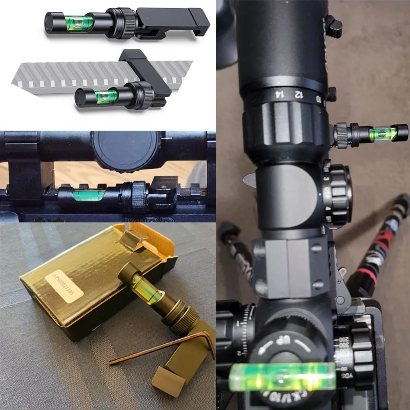 

CVLIFE Складной комплект для выравнивания прицела - высокоточный инструмент для выравнивания прицела с пузырьковым уровнем для планки Пикатинни (защита от наклона)