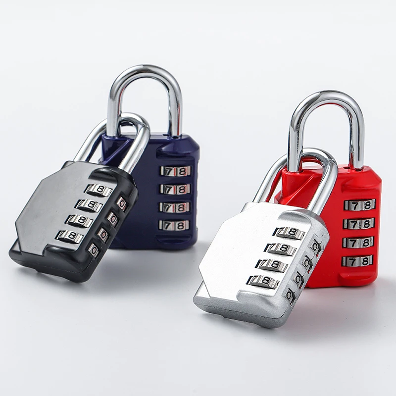 กุญแจล็อค 4 หลัก/กันน้ําล็อคกระเป๋าเดินทาง Locker กระเป๋ายิมบ้าน/โลหะผสมสังกะสี Weatherproof รั้วกลางแจ้งล็อค