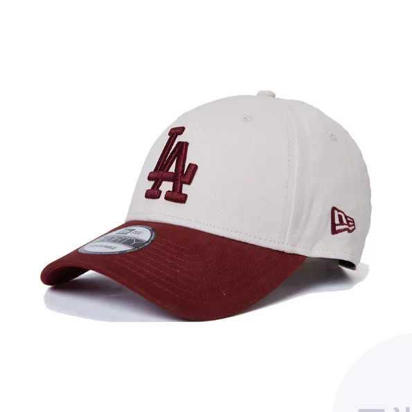 new-era-cotton-baseball-caps-unisex-beige-red-60298709