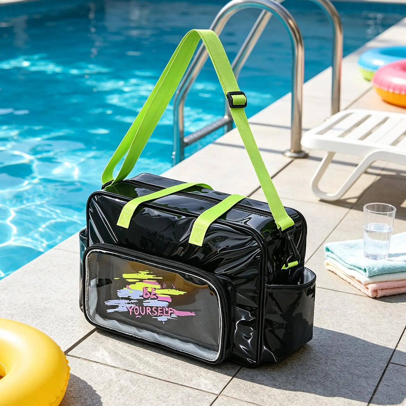Gym Bag Waterproof Large Capacity Wet Dry Separation Swimming Tote Carry On Bag With Adjustable Shoulder For Shower Stadium