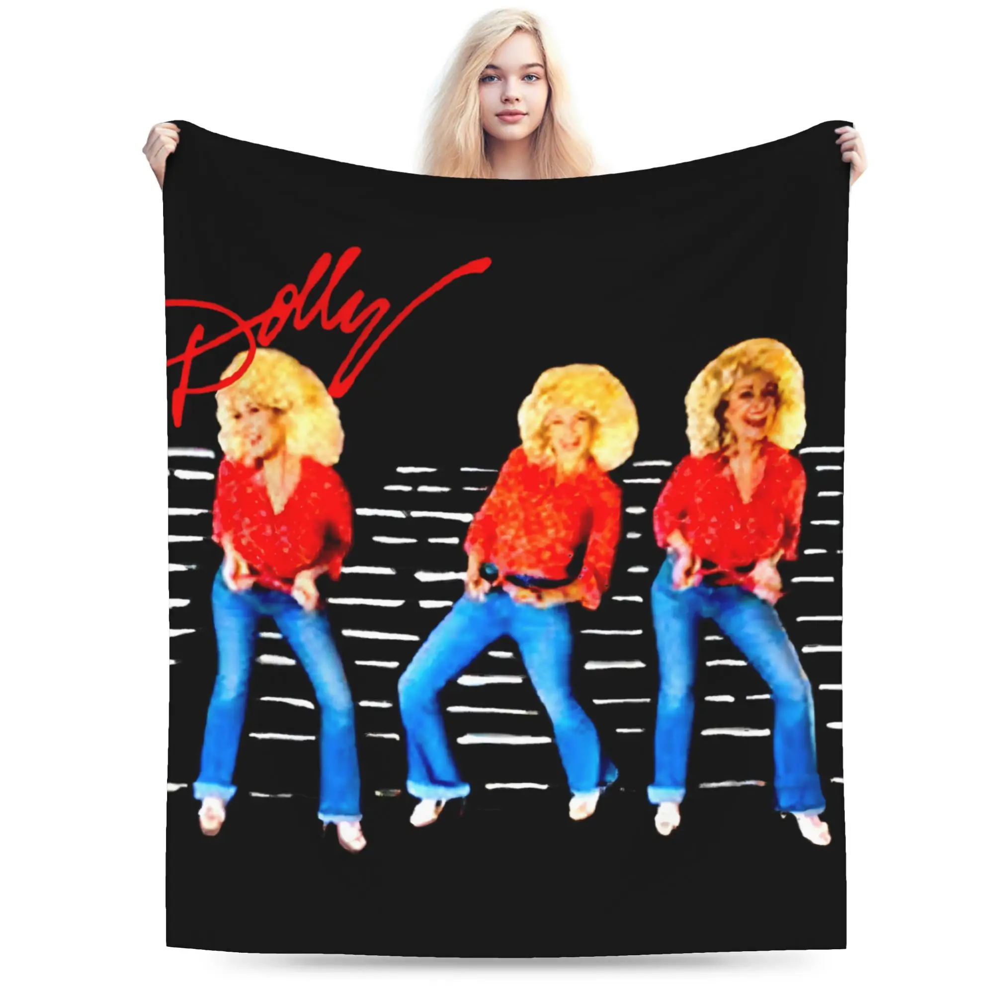 Dolly Parton Merch Blankets Super Soft Flannel  Throw Blankets Relax Rug Piece