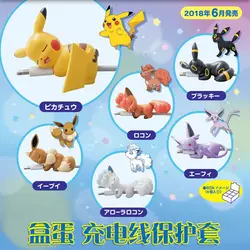 Pokemon Data Cable Protective Cover Cartoon Cute Pikachu Eevee Jigglypuff Protect Cases for Phone Accessories Anti-breaking Rope