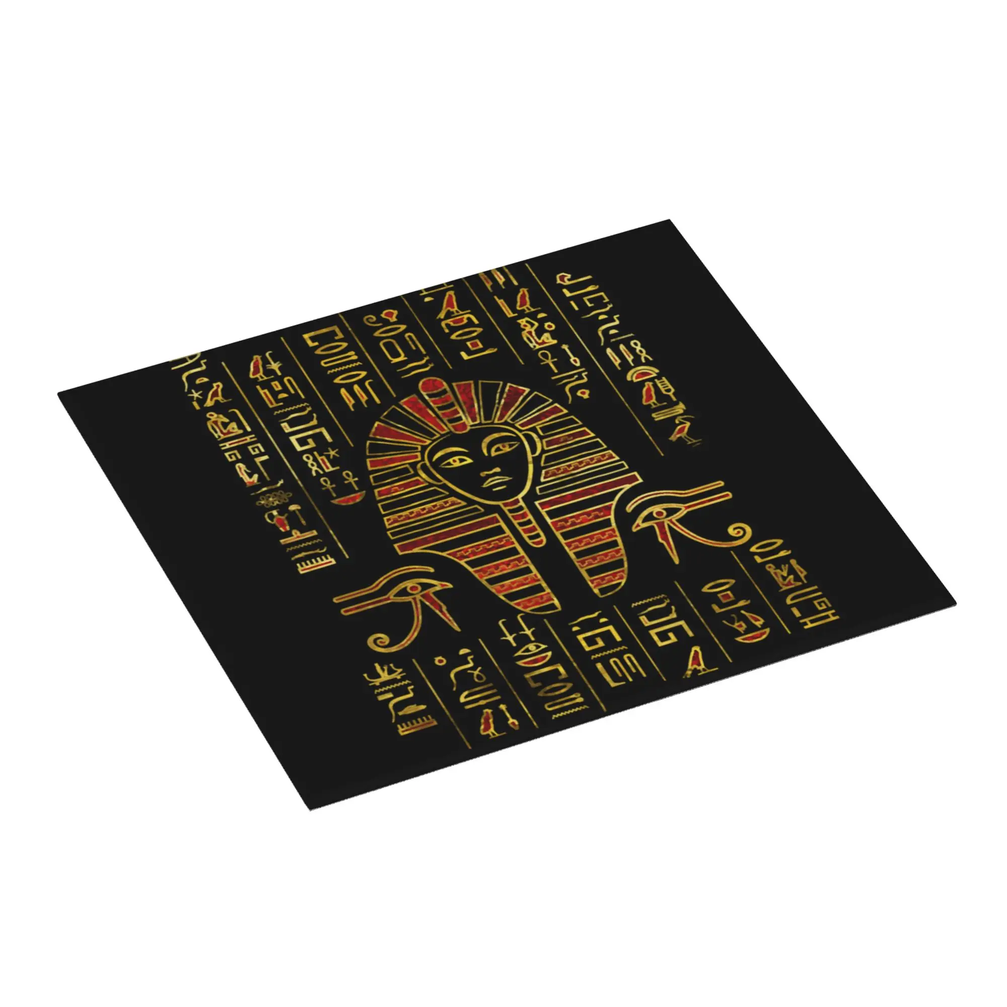 Egyptian Sphinx On Hieroglyphics Non Slip Kitchen Counter Protector Mat Barware Tableware Reusable Hieroglyphs Mat For Kitchen