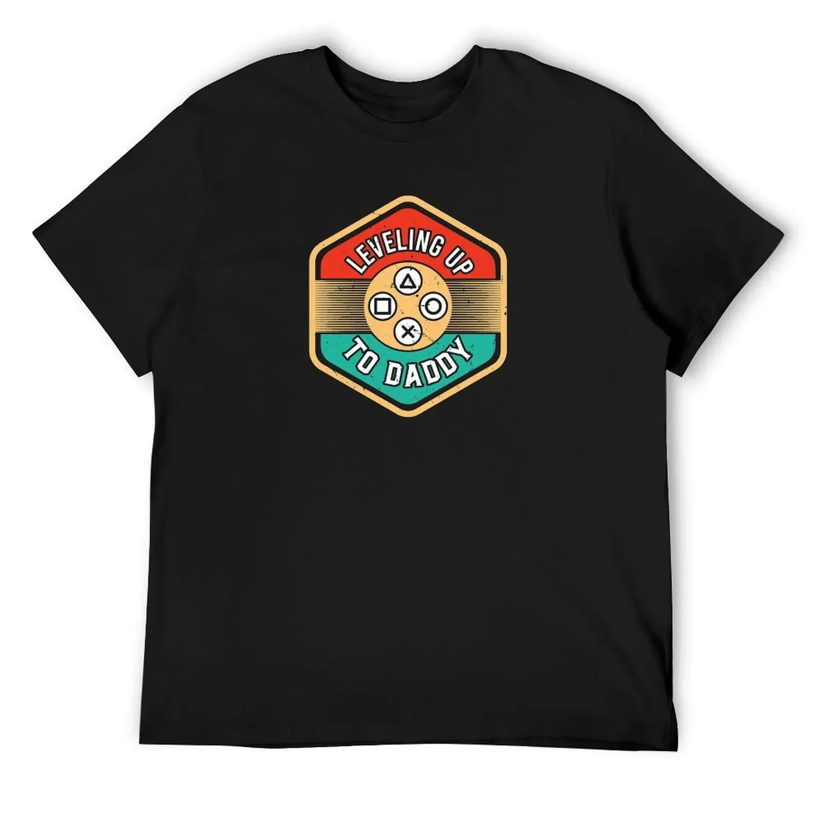 

Leveling up to Daddy T-Shirt korean fashion vintage graphic tee cotton man t-shirts heavyweights fruit of the loom mens t shirts