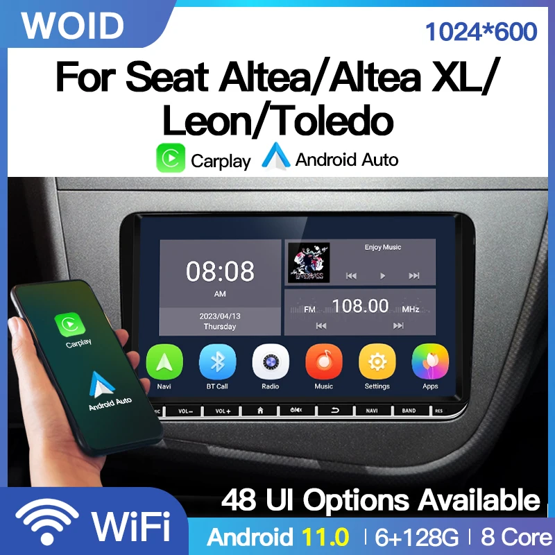 Android 11 For Volkswagen VW Seat Altea XL Leon Toledo Car Radio Stereo Multimedia Navigation GPS Video Player Auto CarPlay WiFi